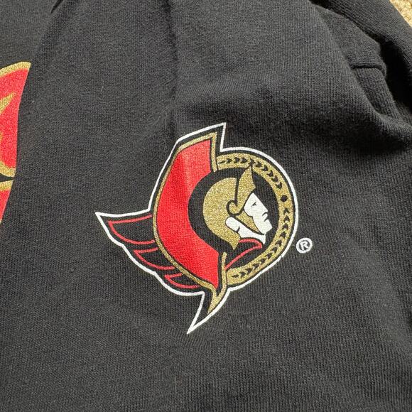 Vintage Y2K CCM NHL Senators long sleeve men’s Sz 2XL black - Picture 3 of 6